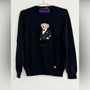 RALPH LAUREN PURPLE LABEL Polo Bear Sweater Size Medium  Women’s